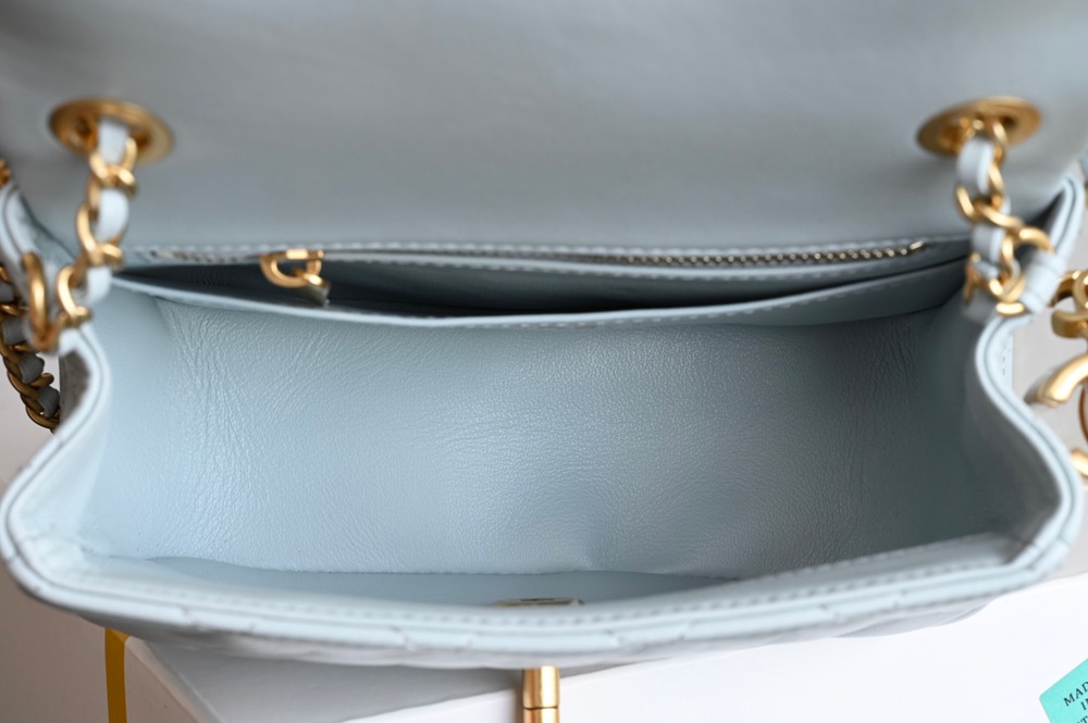 25B雙C扣口蓋包 Mini baby藍_8