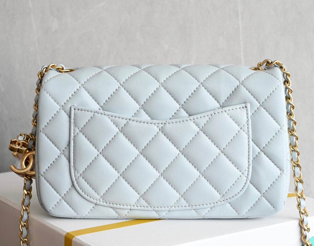 25B 雙C扣口蓋包 大Mini baby藍_2