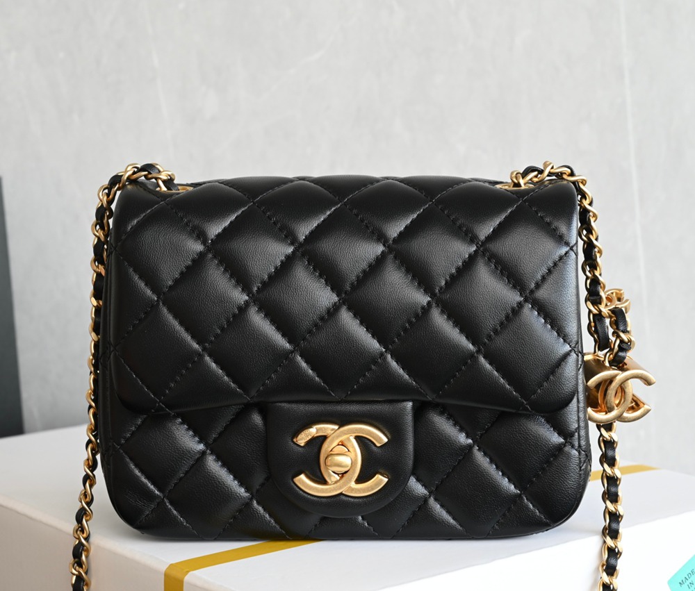 25B 雙C扣口蓋包 Mini 黑色_1