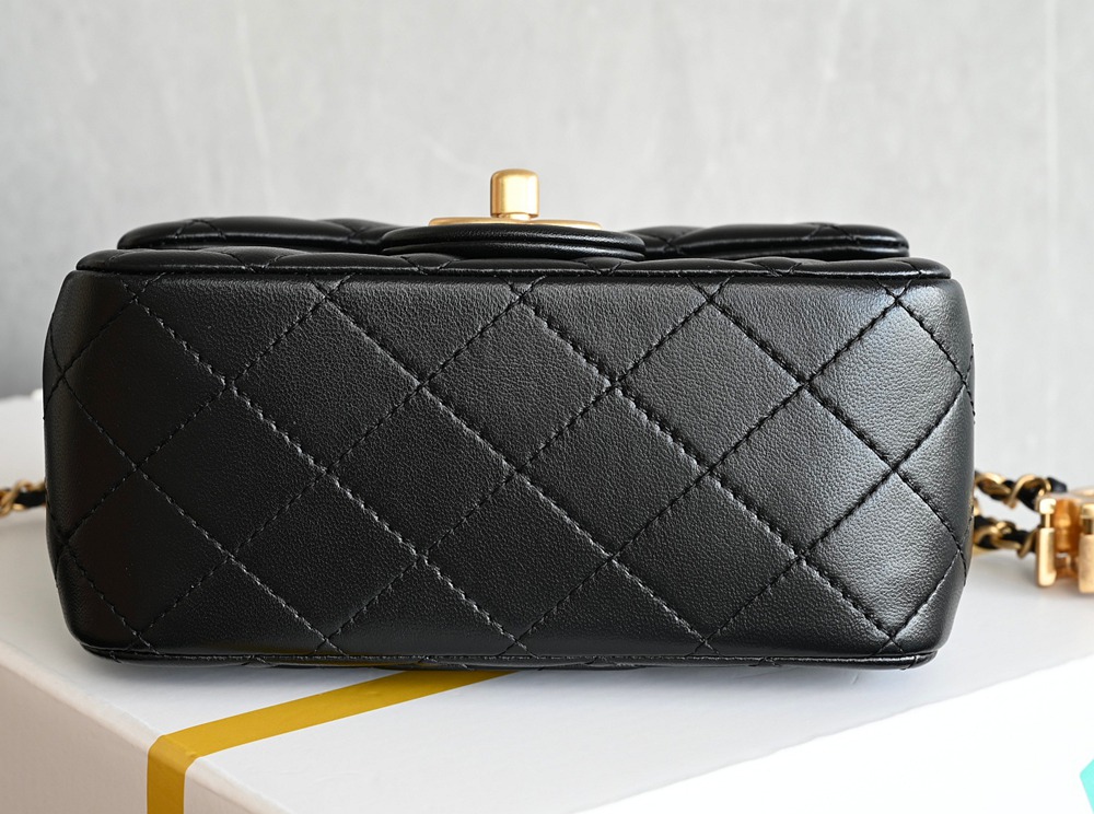 25B 雙C扣口蓋包 Mini 黑色_3