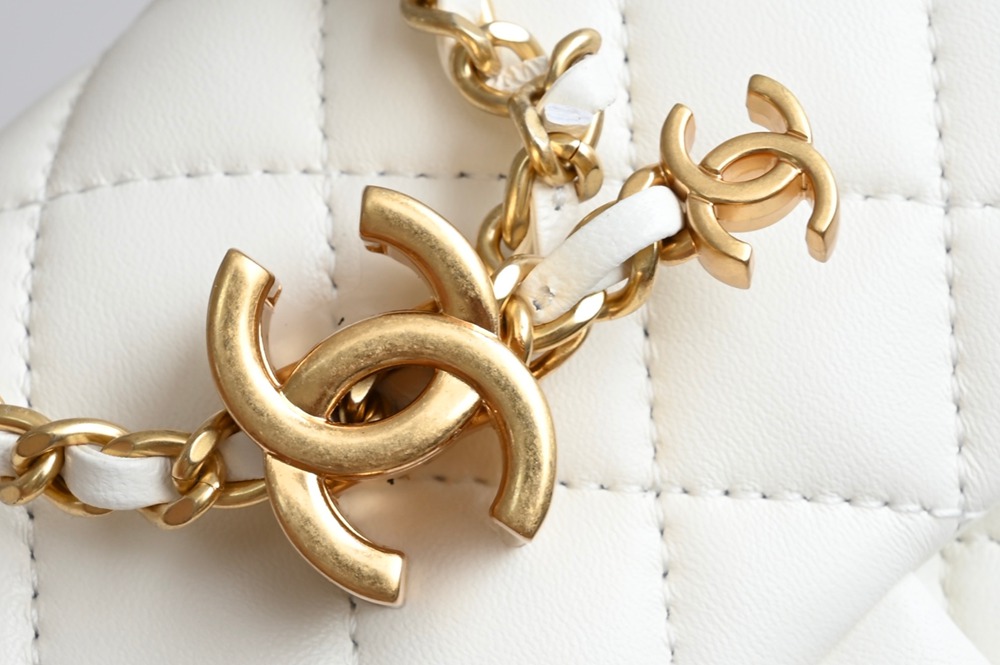 25B雙C扣口蓋包大Mini 白色_6