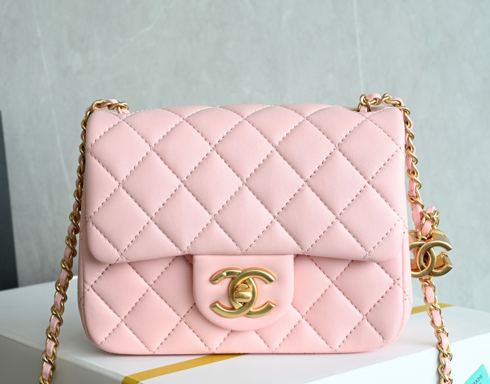 25B雙C扣口蓋包Mini 粉色_1