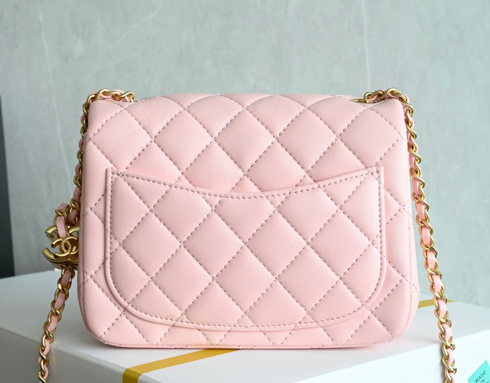 25B雙C扣口蓋包Mini 粉色_2