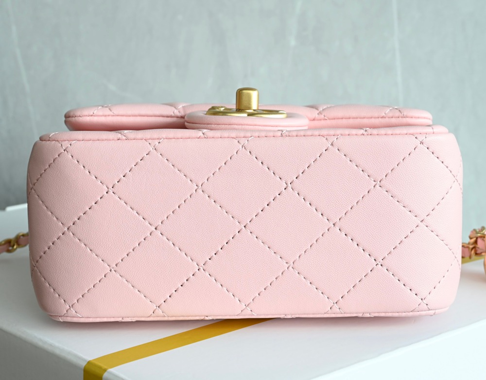 25B雙C扣口蓋包Mini 粉色_3