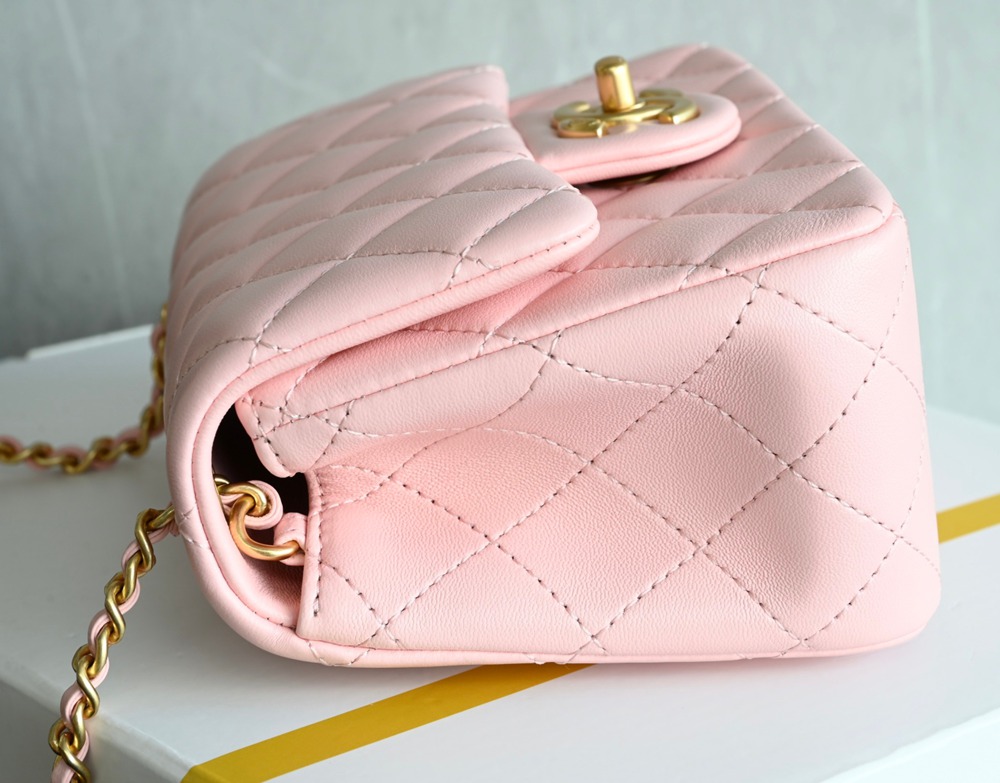 25B雙C扣口蓋包Mini 粉色_4