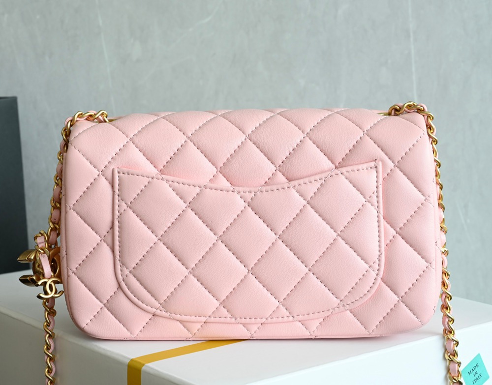 25B雙C扣口蓋包大Mini 粉色_2