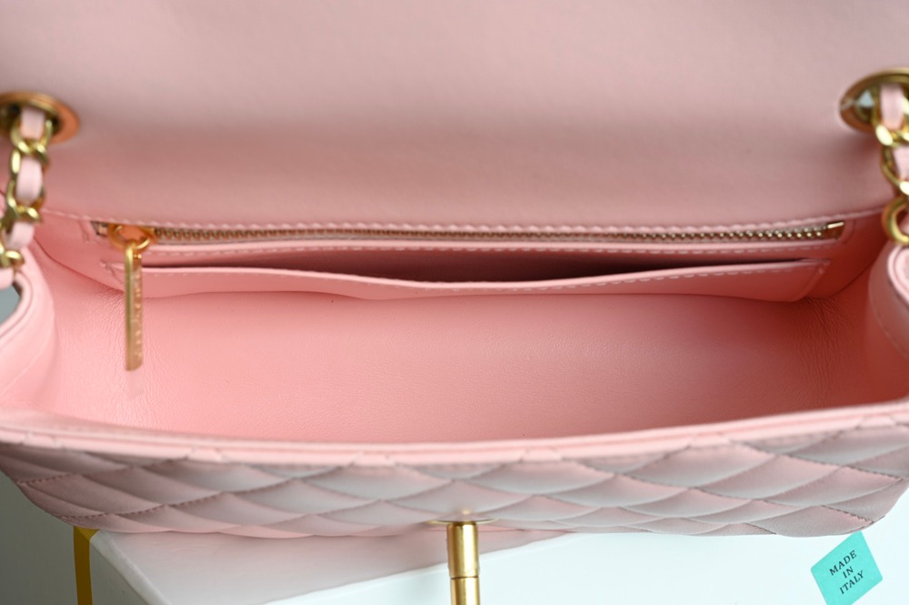 25B雙C扣口蓋包大Mini 粉色_8