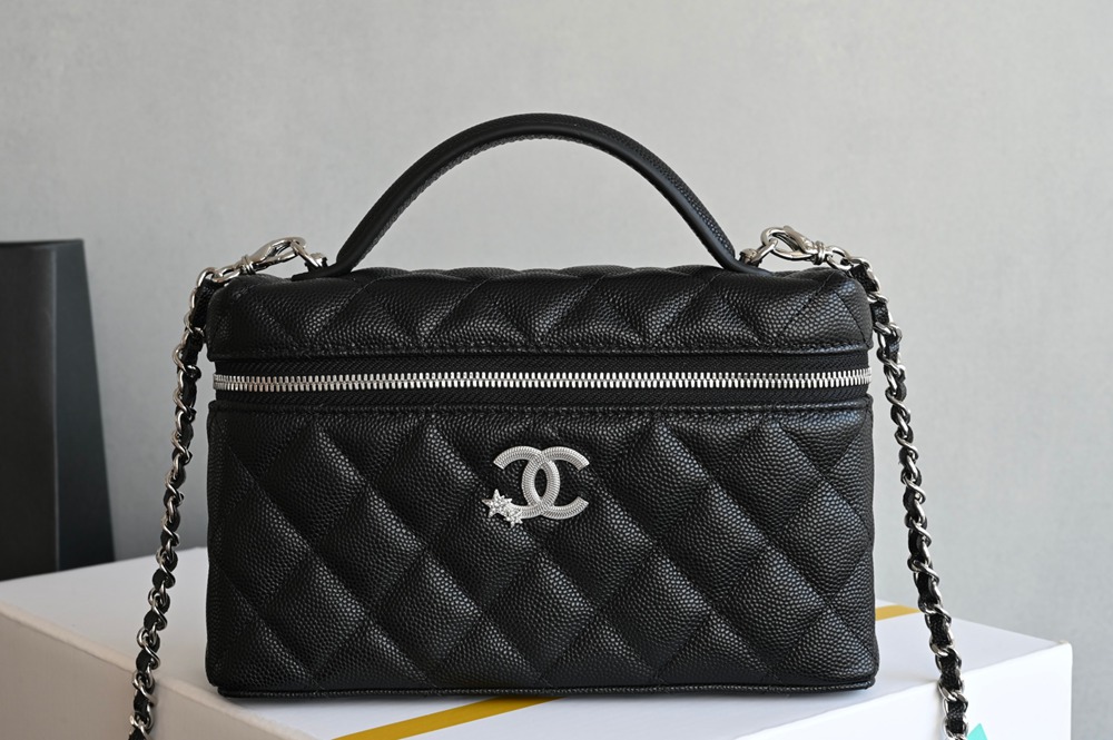 25B 星星浮雕扣LP盒子 黑色飯盒手拿包_1