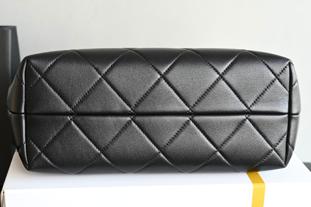 25A 購物袋Hobo 豎版小號 土黃拼黑_4