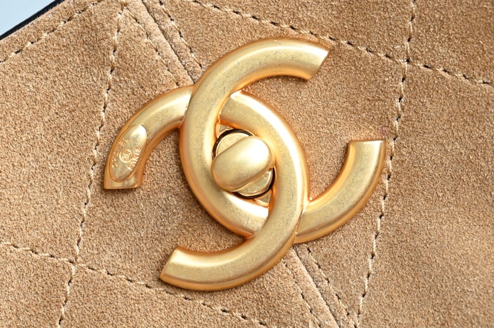 25A 購物袋Hobo 豎版小號 土黃拼黑_6