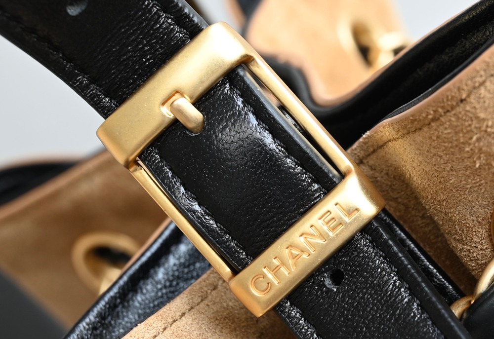 25A 購物袋Hobo 豎版小號 土黃拼黑_7