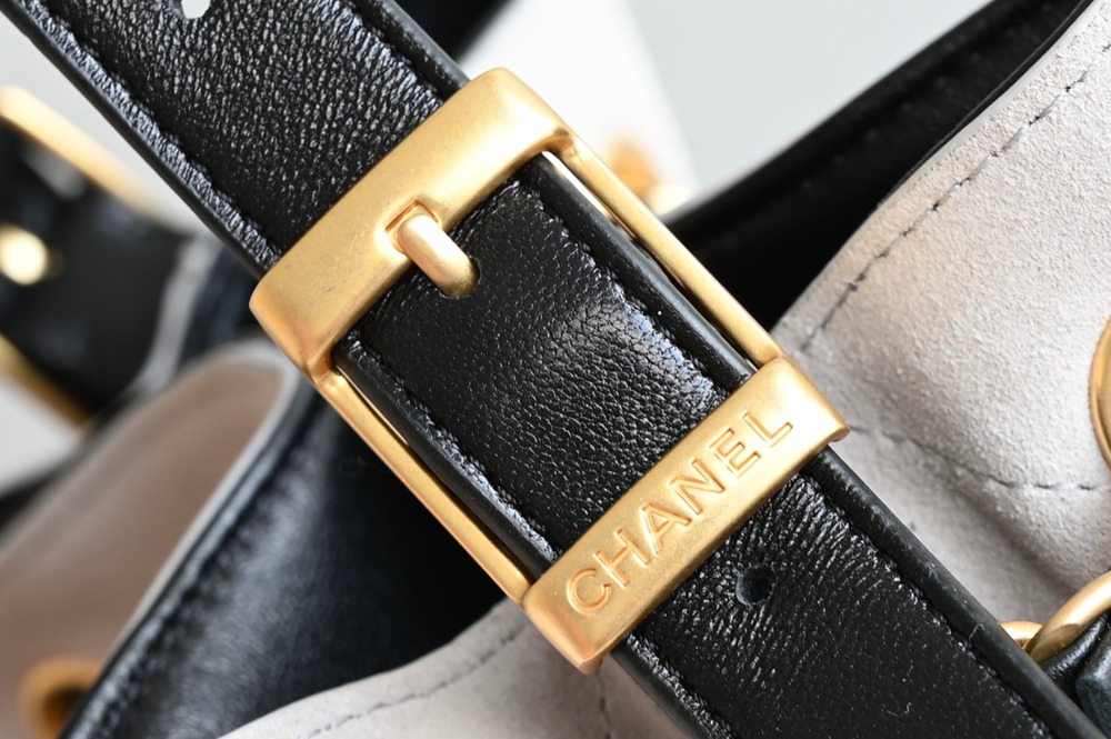 25A 購物袋Hobo 豎版小號 灰拼黑_7