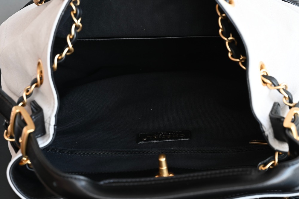 25A 購物袋Hobo 豎版小號 灰拼黑_9