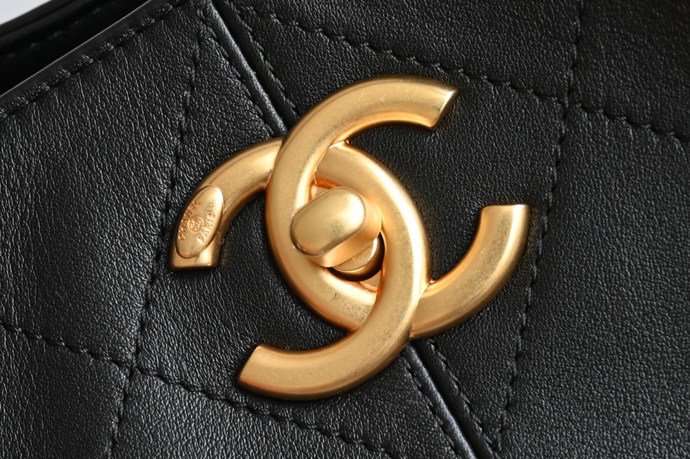 25A 購物袋Hobo小號 黑色拼接_6