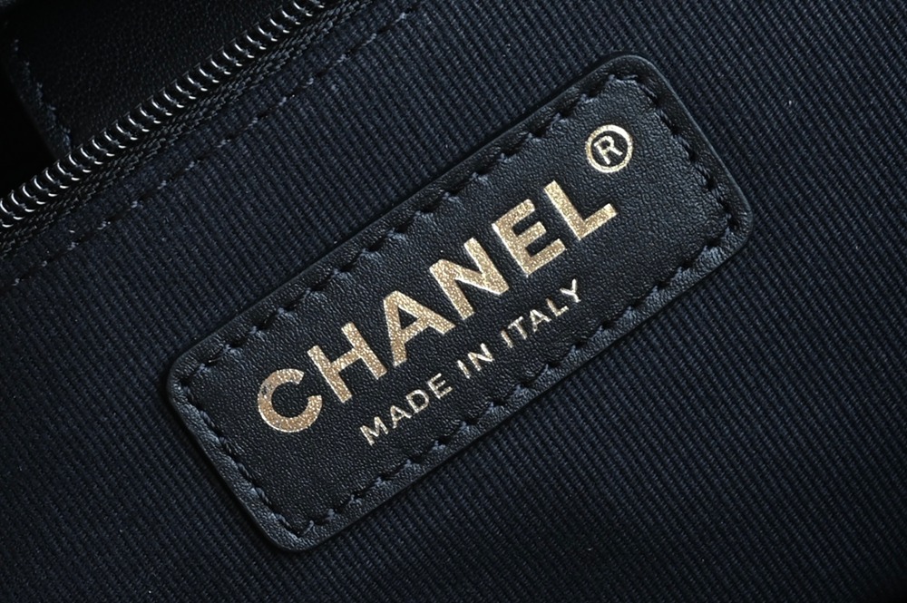 25A 購物袋Hobo小號 黑色拼接_8