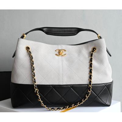 25A 購物袋Hobo小號 灰拼黑