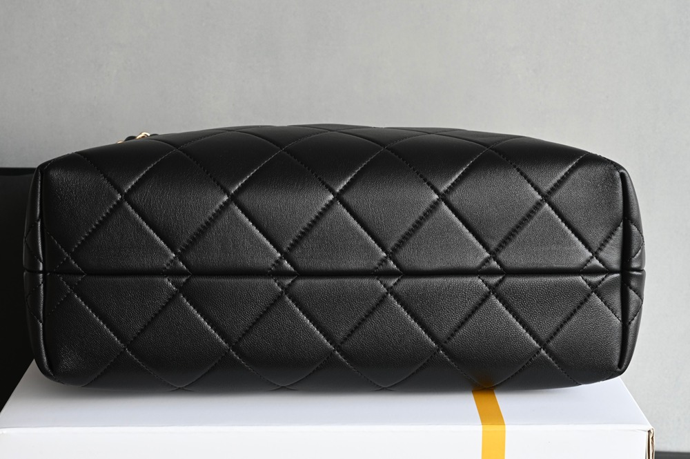 25A 購物袋Hobo小號 灰拼黑_3