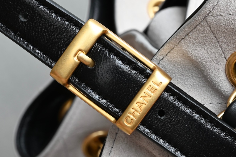 25A 購物袋Hobo小號 灰拼黑_7