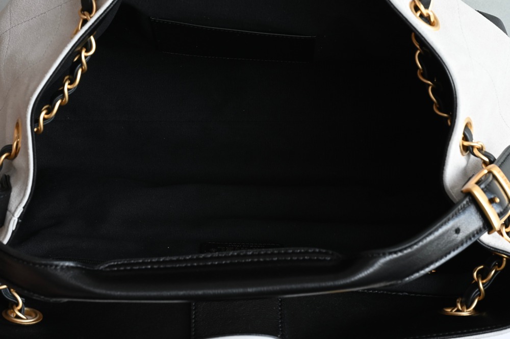 25A 購物袋Hobo小號 灰拼黑_9