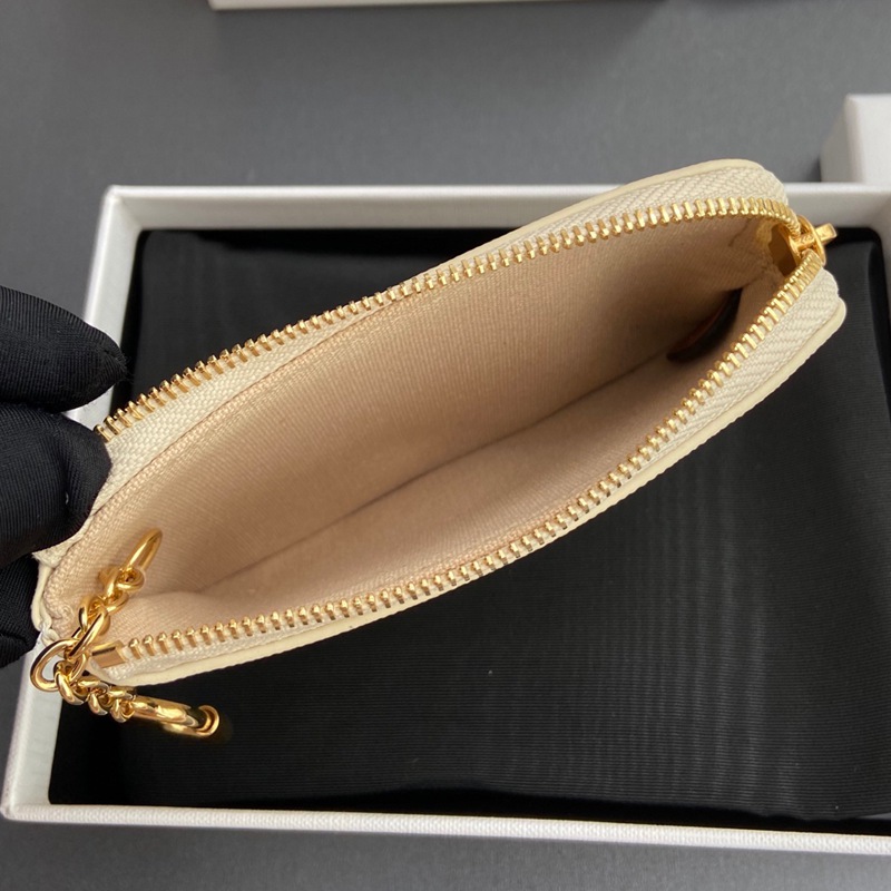 Triomphe標誌印花配鉤扣零錢卡片包_8