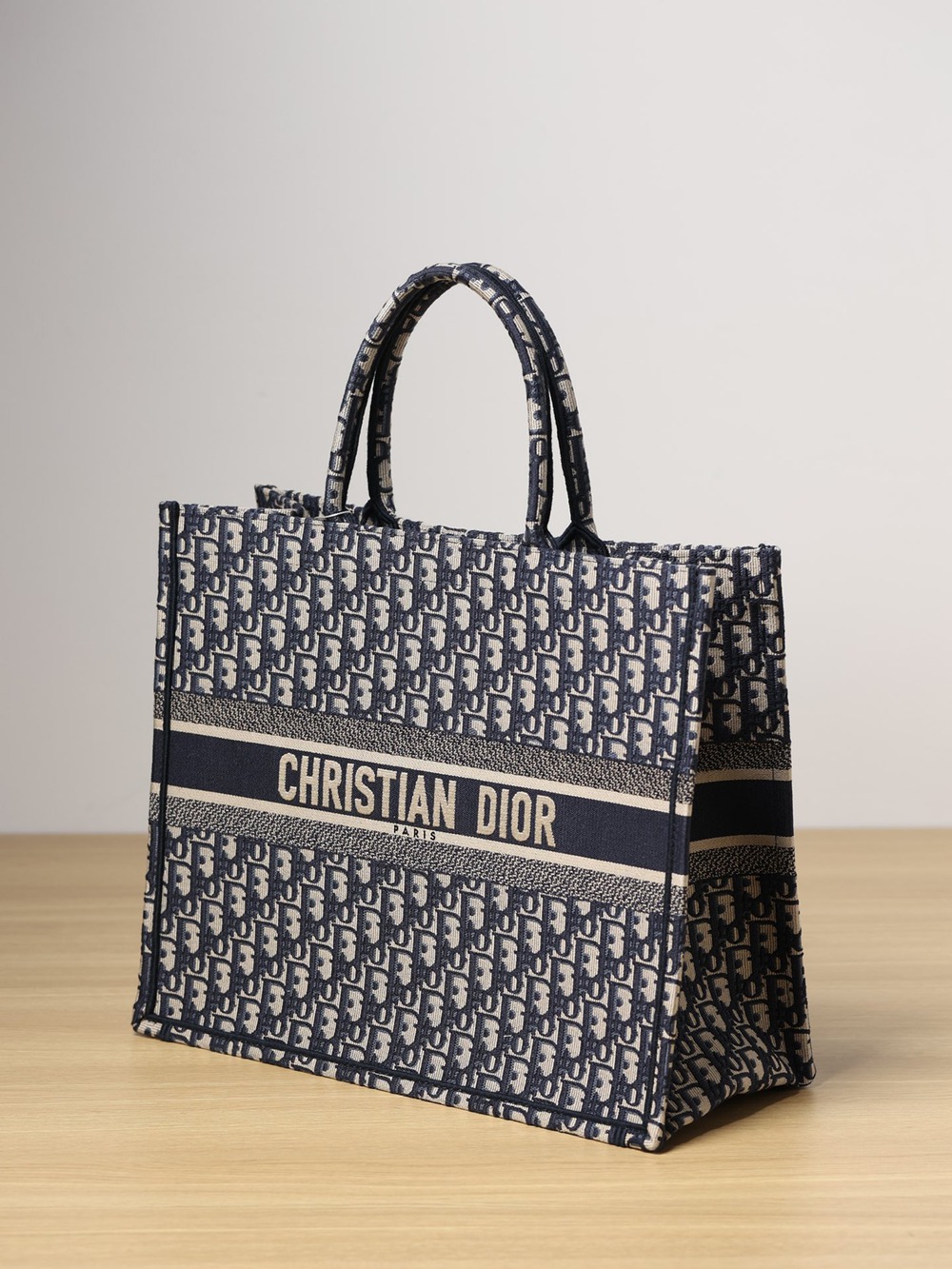 Book Tote 手袋 藍色 Oblique 印花 大號_2