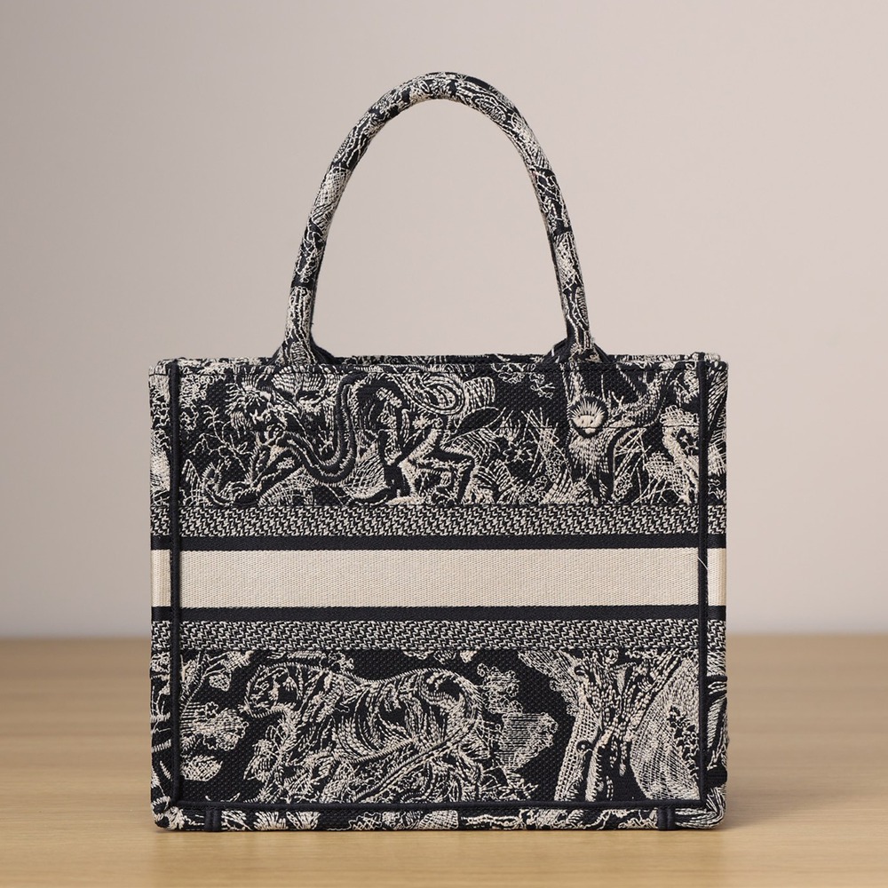 小號 Book Tote 藍色刺繡 Reverse 茹伊印花_2