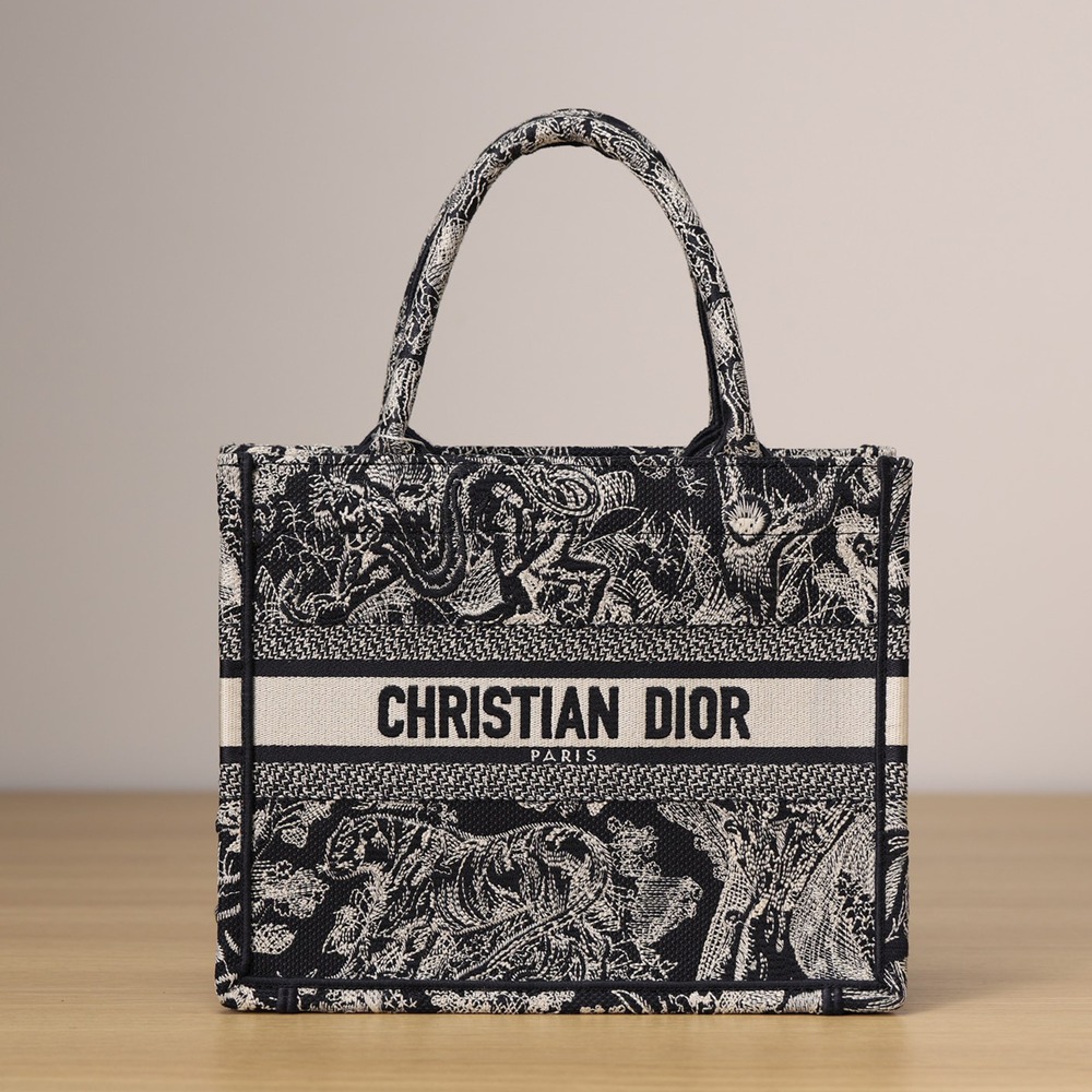 小號 Book Tote 藍色刺繡 Reverse 茹伊印花_3