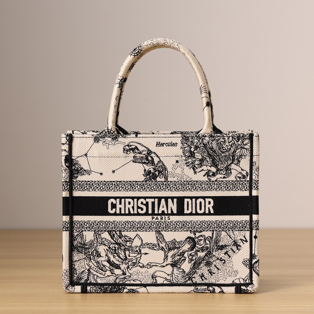 小號 Book Tote 奶白色 Zodiac 茹伊印花刺繡_1