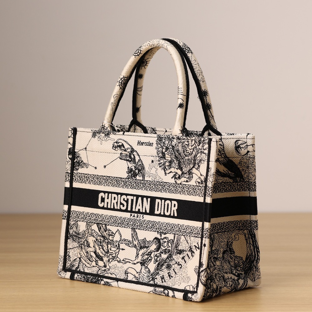 小號 Book Tote 奶白色 Zodiac 茹伊印花刺繡_2