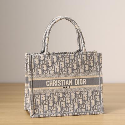小號 Book Tote 灰色Oblique 印花