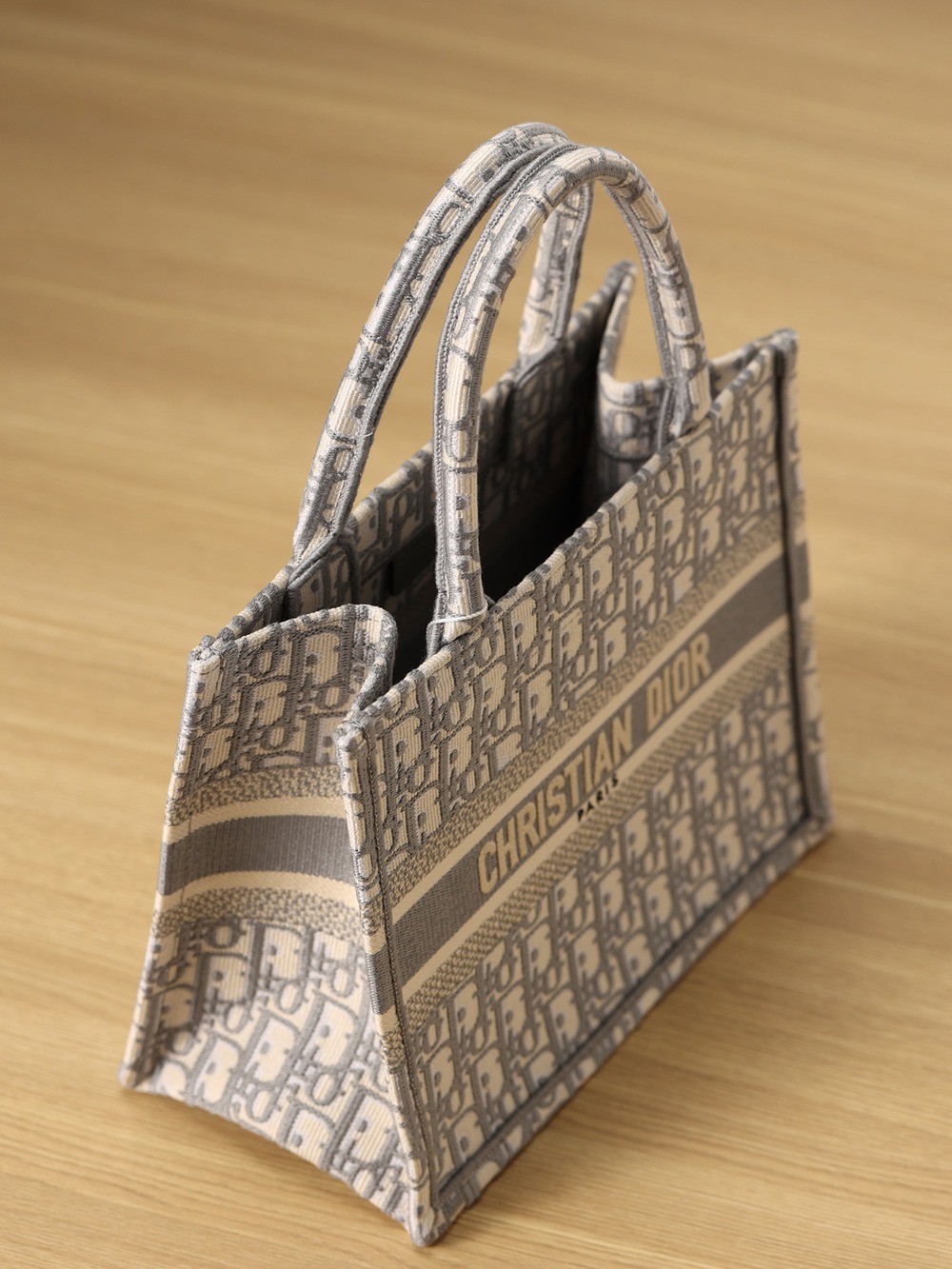 小號 Book Tote 灰色Oblique 印花_9