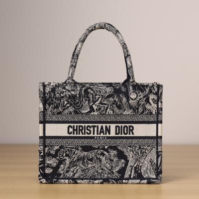 小號 Book Tote 新藍色老虎Oblique 印花