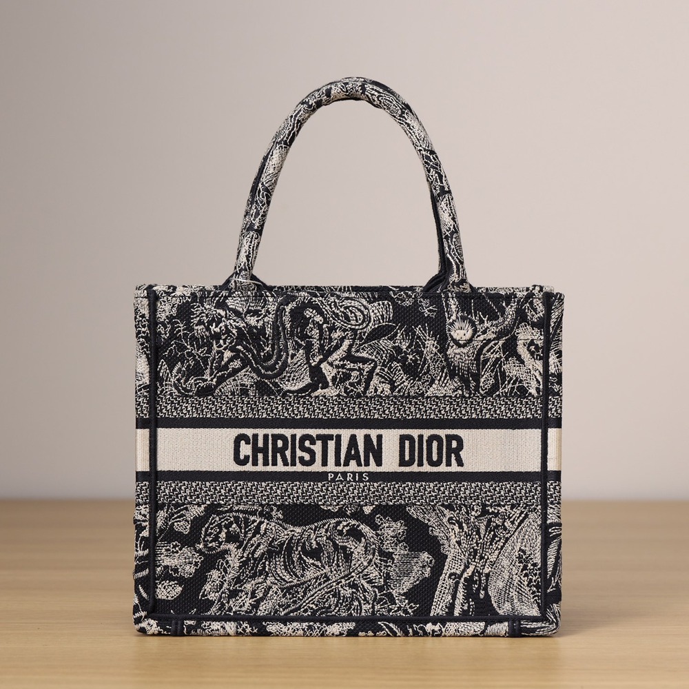 小號 Book Tote 新藍色老虎Oblique 印花_1