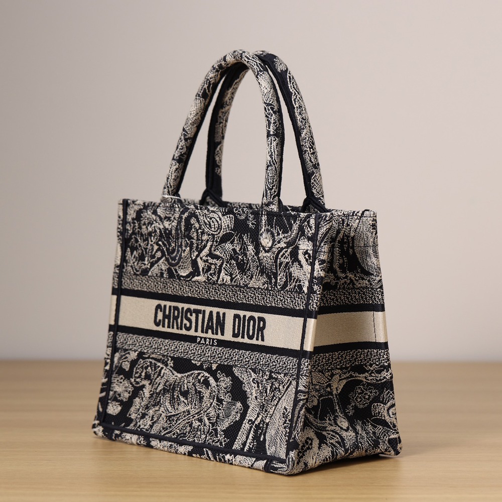 小號 Book Tote 新藍色老虎Oblique 印花_2