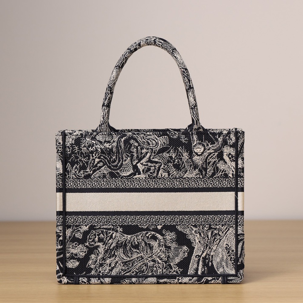 小號 Book Tote 新藍色老虎Oblique 印花_3