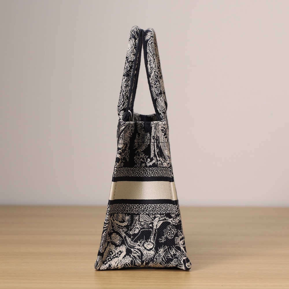 小號 Book Tote 新藍色老虎Oblique 印花_4