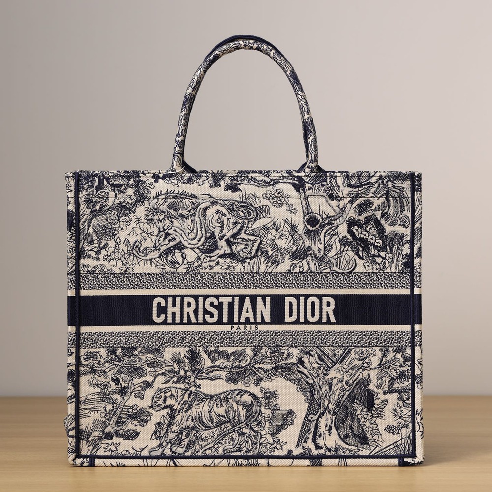 Book Tote 大號藍色動物園_1