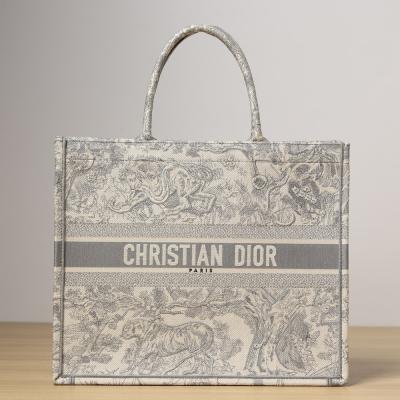 Book Tote 大號灰色老虎動物園