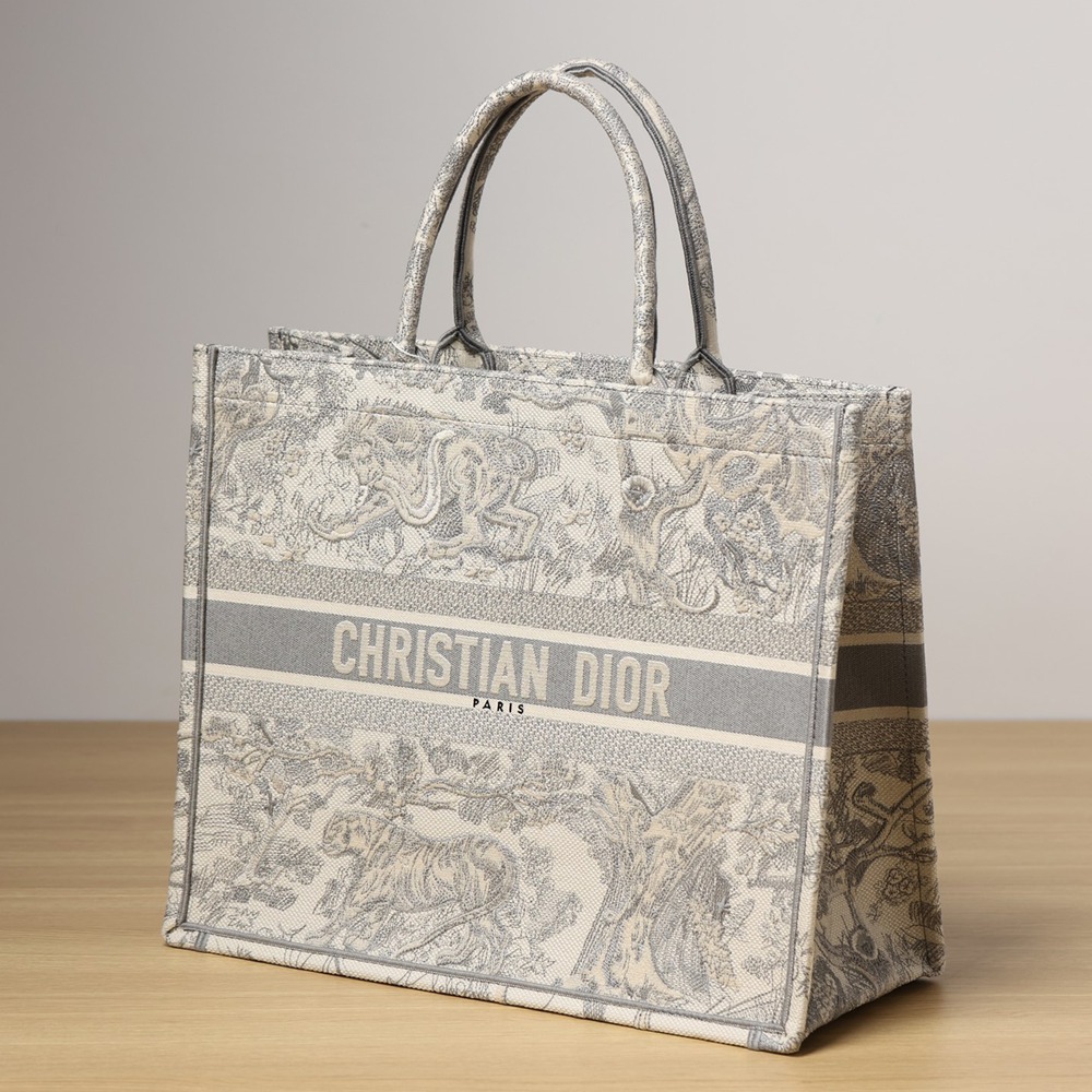 Book Tote 大號灰色老虎動物園_4