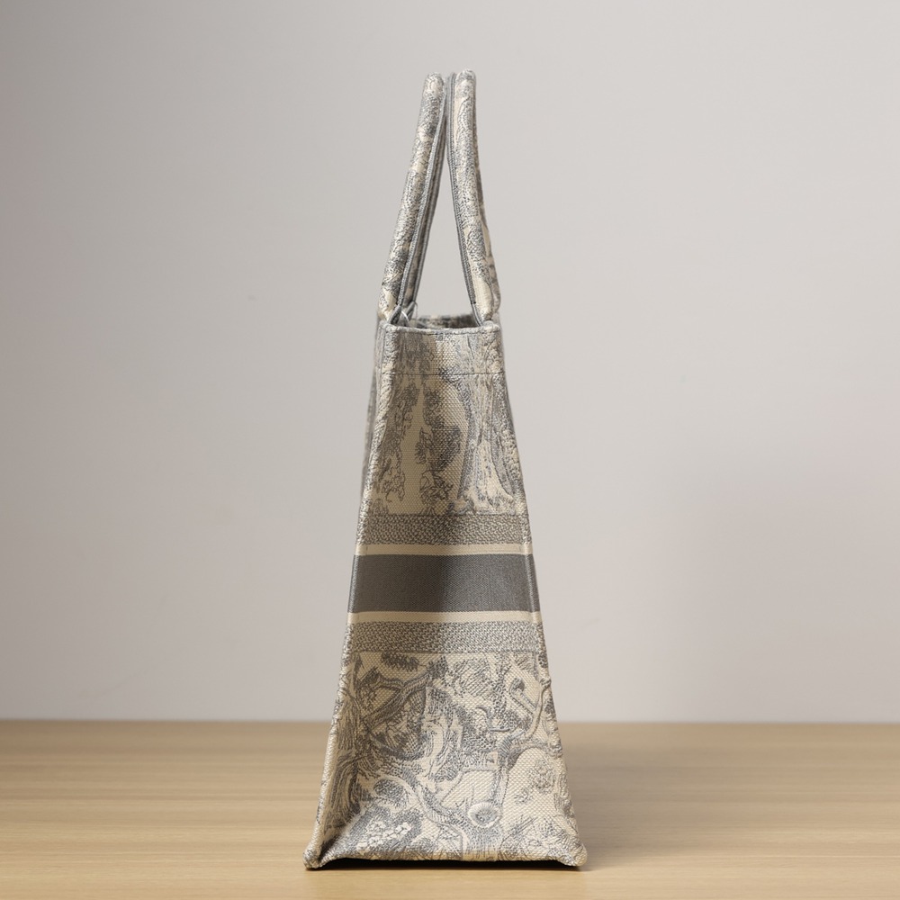 Book Tote 大號灰色老虎動物園_6