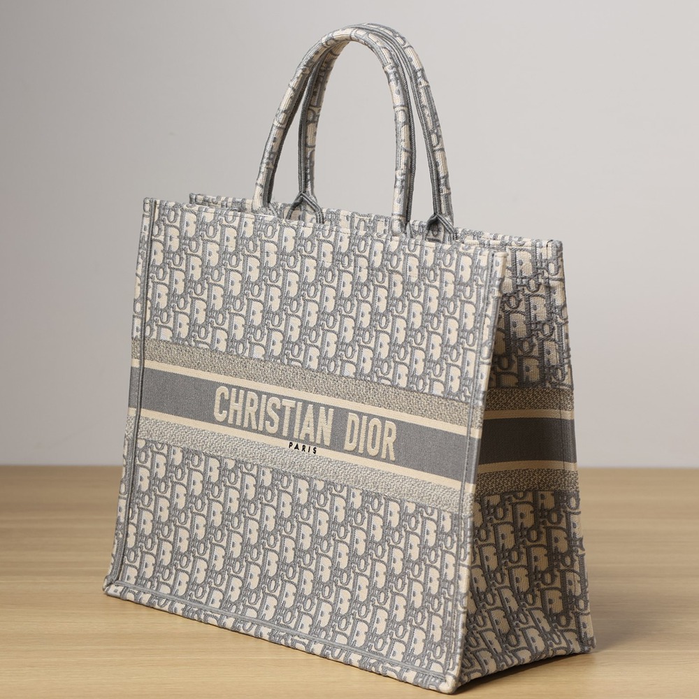 大號 Book Tote 灰色 Oblique 印花_3