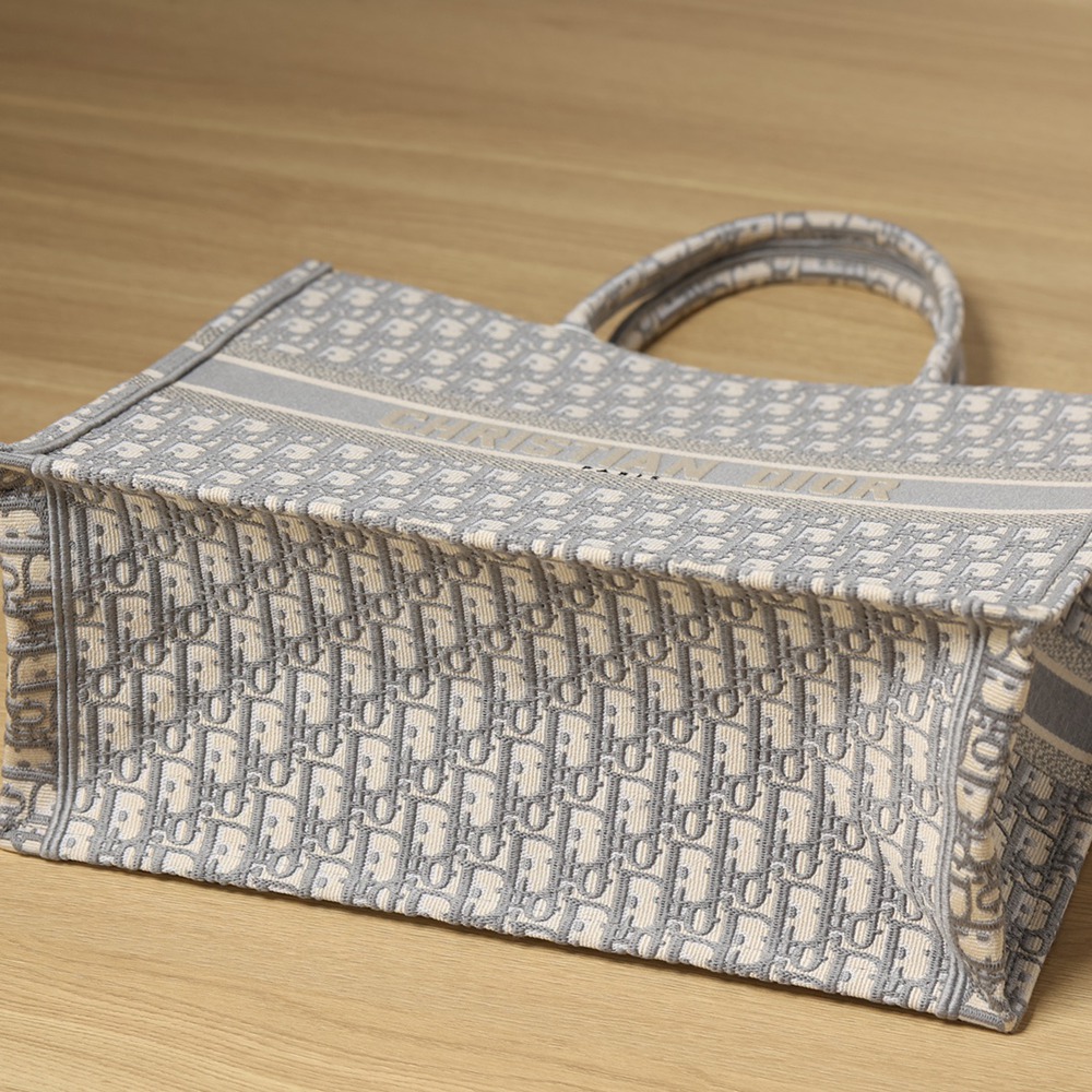 大號 Book Tote 灰色 Oblique 印花_5