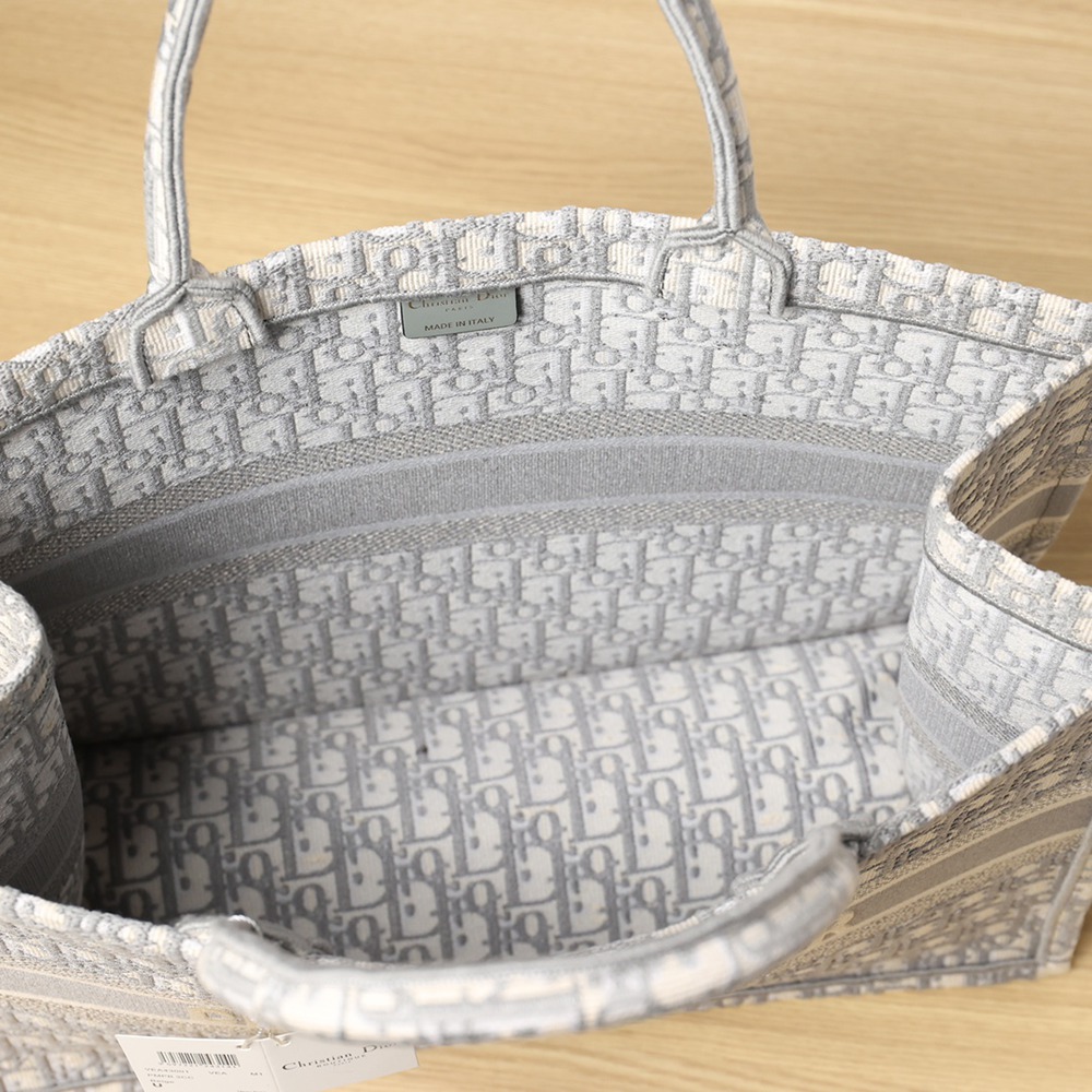 大號 Book Tote 灰色 Oblique 印花_6