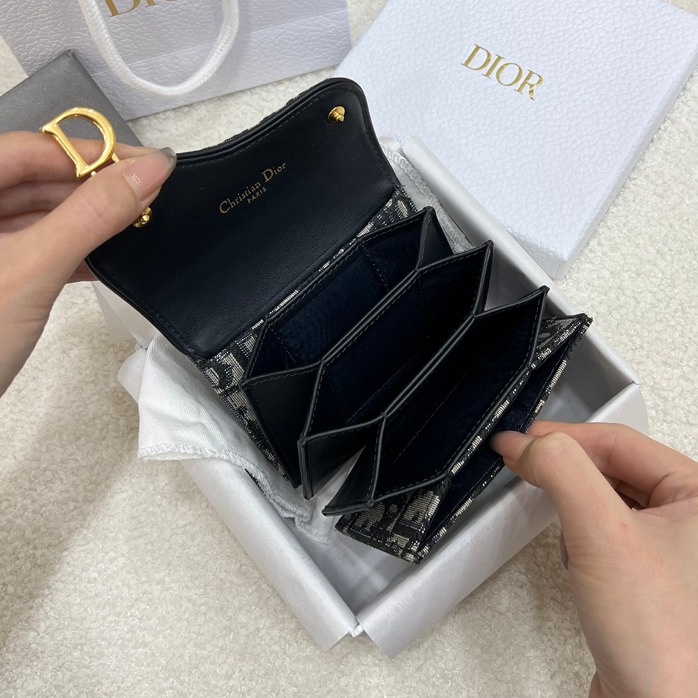 CD 馬鞍5格卡夾 藍D印花_2