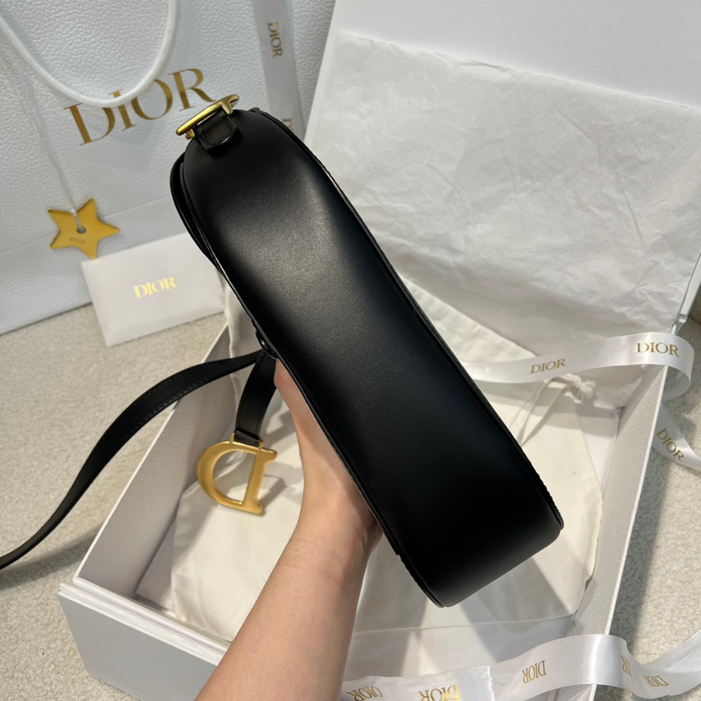 中號 Soft Saddle馬鞍包黑色復古光滑牛皮革_5