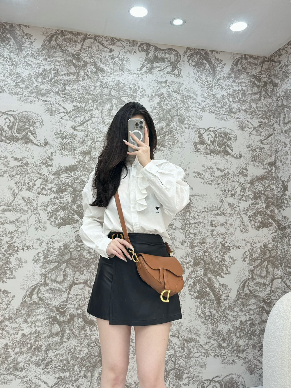 迷你Soft Saddle馬鞍包淺金色調復古光滑牛皮革_6