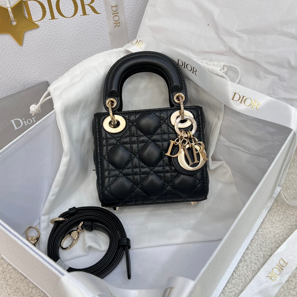 Lady  超迷你黑色/羊皮_10