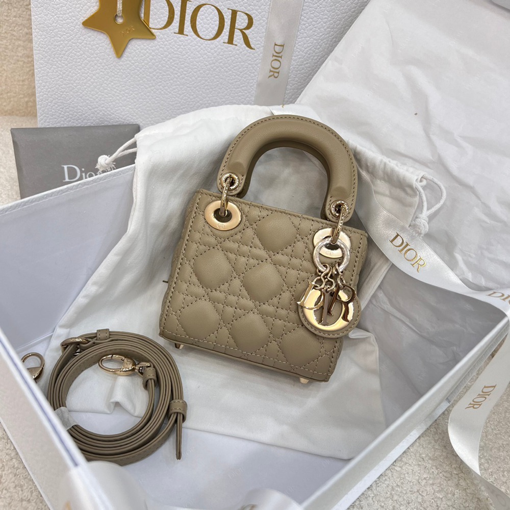 Lady  超迷你沙褐色/羊皮_1