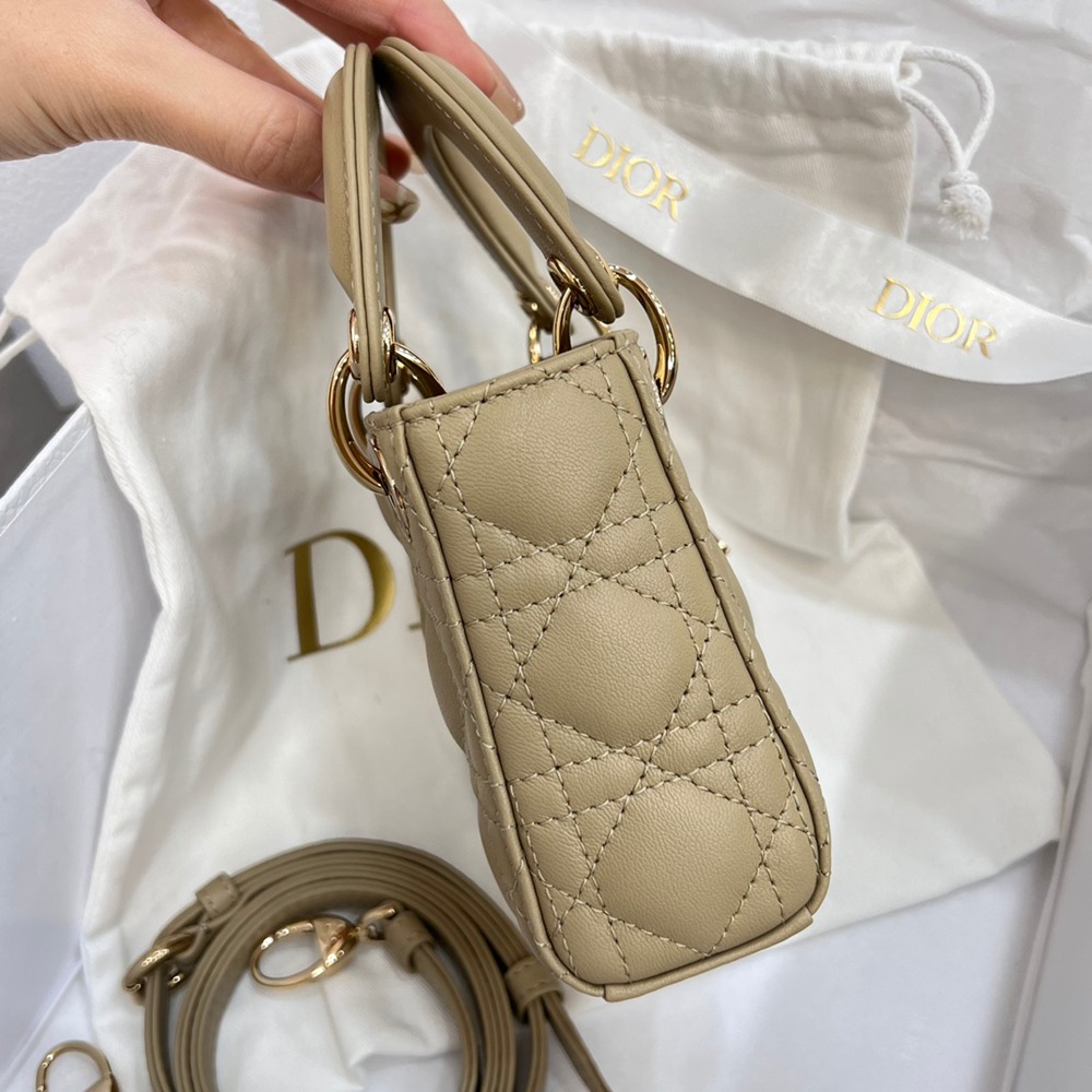 Lady  超迷你沙褐色/羊皮_8