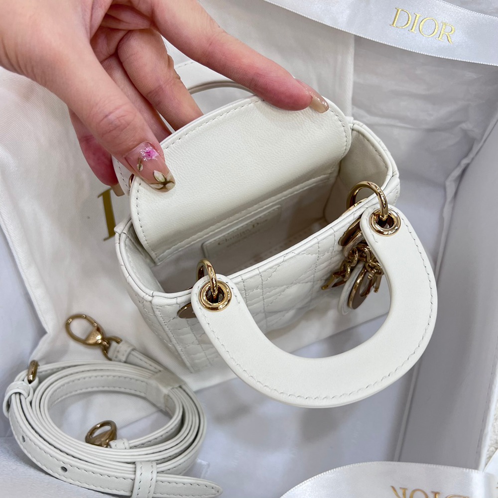 Lady  超迷你白色/羊皮_4